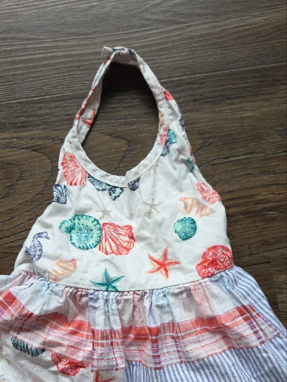 Blueberi Boulevard Seashell Summer Beach Halter Dress Size 2t Girls